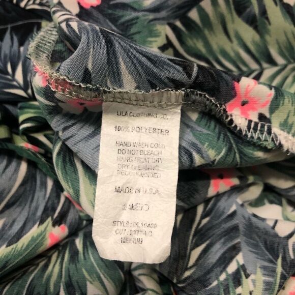 Lila Clothing Co Palm & Flower Crisscross Sundress - Picture 6 of 7